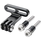 KREMORV Bike Camera Mount Stem Front Camera Holder for Sport Action Camera | Bicycle Front Camera Handlebar Mount Adapter Aluminum for GoPro Xiaomi SJCAM