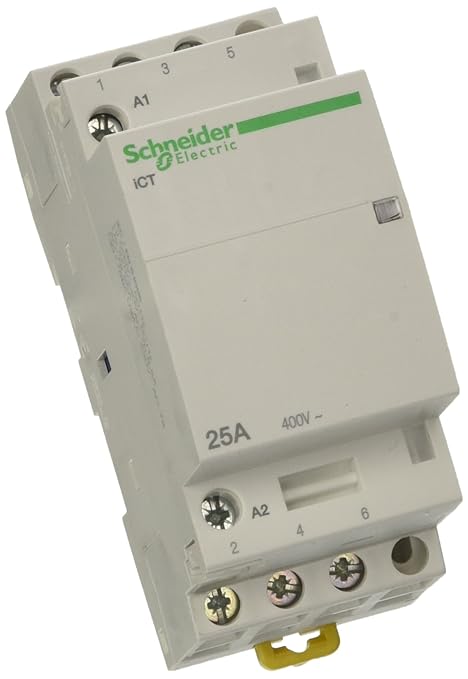 Schneider Electric A9C20833 Contactor Modular Ict, 3P, 3 No, 25 A, 220 ...
