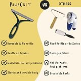 PawsOnly Pet Hair Remover Double Sided Plastic Brush Green view 5