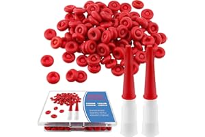KAEZDD 40 Pcs Caulk Tube Sealer Caps, Caulking Gun Tip Caps, Caulking Tool Accessory, Caulk Sealer Saver for Open Caulking Tube Sealing and Preserving, with Storage Box for Easy Storage