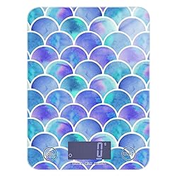 Colorful Mermaid Food Scale Waterproof Digital
