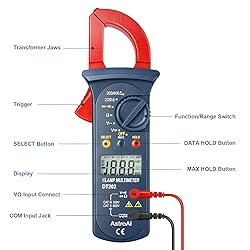 AstroAI Digital Clamp Meter 2000 Counts, Multimeter