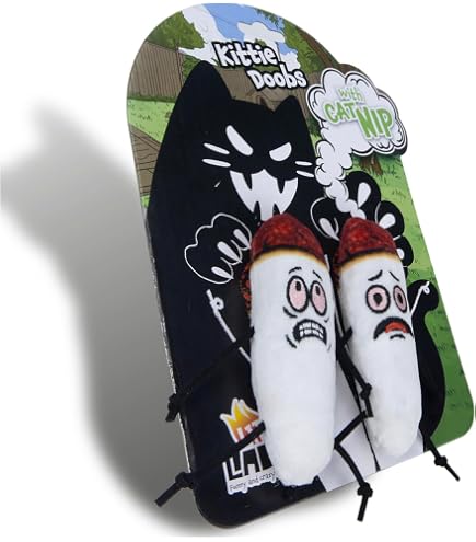 Brinquedo LIT LABS Para Gatos Com Erva-Dos-Gatos - Kittie Doobs Articulados, Tema Love, Orgânico