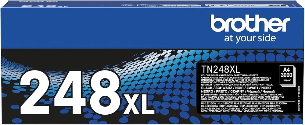 Brother TN-248XLBK Black High Yield Toner Cartridge Single Pack
