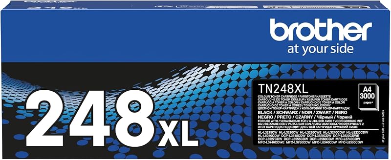 Brother TN-248XLBK Black High Yield Toner Cartridge Single Pack