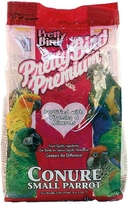 Premium Bird Food for Conures and Small Parrots 3 lb