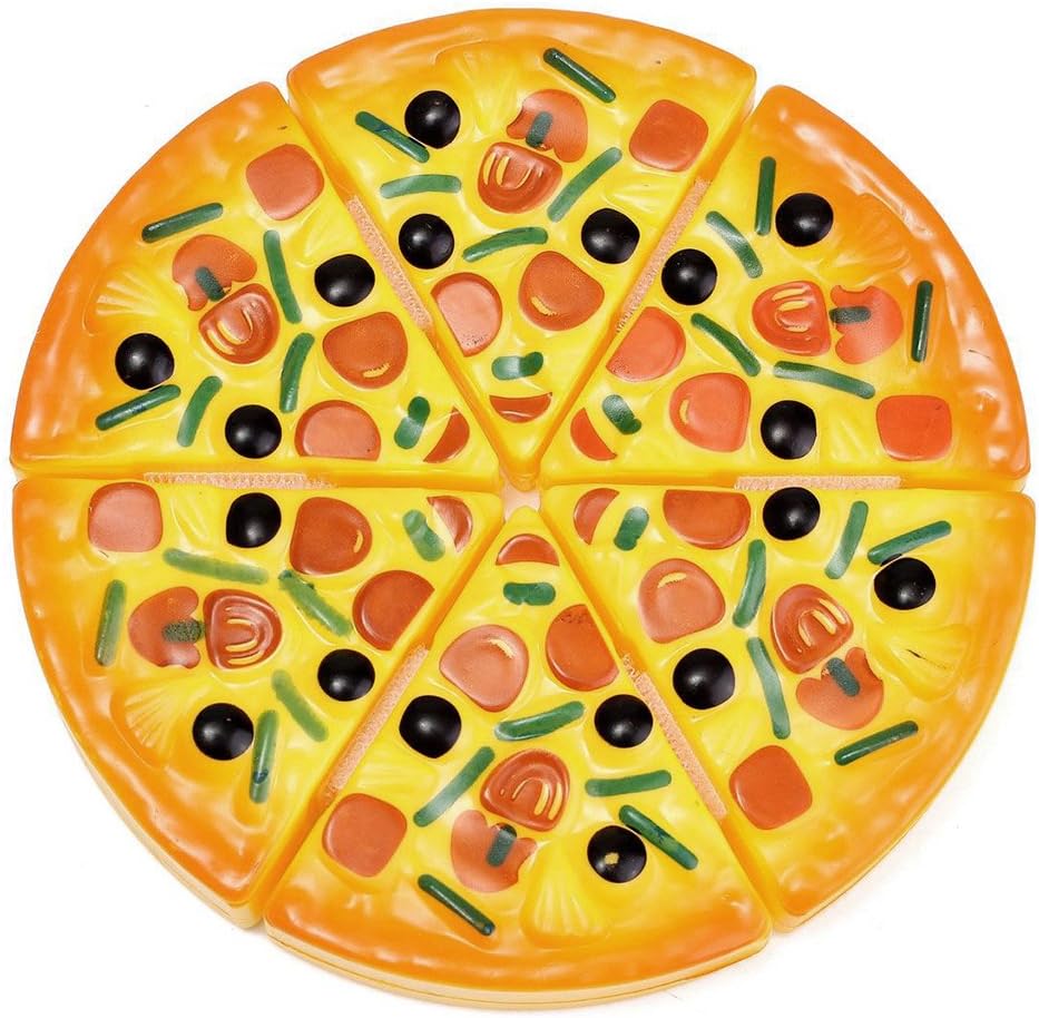 Shaoge Kids Kitchen Pizza Party Fast Food Slices Cutting Pretend Play Food Toy