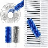 Bendable Microfiber Fan Cleaner Brush, Reusable Cobweb Duster, Washable Dust Remover for Electric Fan, Air Vents, Blinds, Curtains, Ceiling &amp; Car Household Dust Cleaning Tool (2PCS)