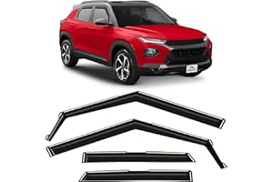 Voron Glass in-Channel Extra Durable Rain Guards for Chevrolet (Chevy) Trailblazer 2021-2026, Window Deflectors, Vent Window 
