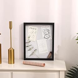 Muzilife 8x10 Shadow Box Picture Frame with Linen