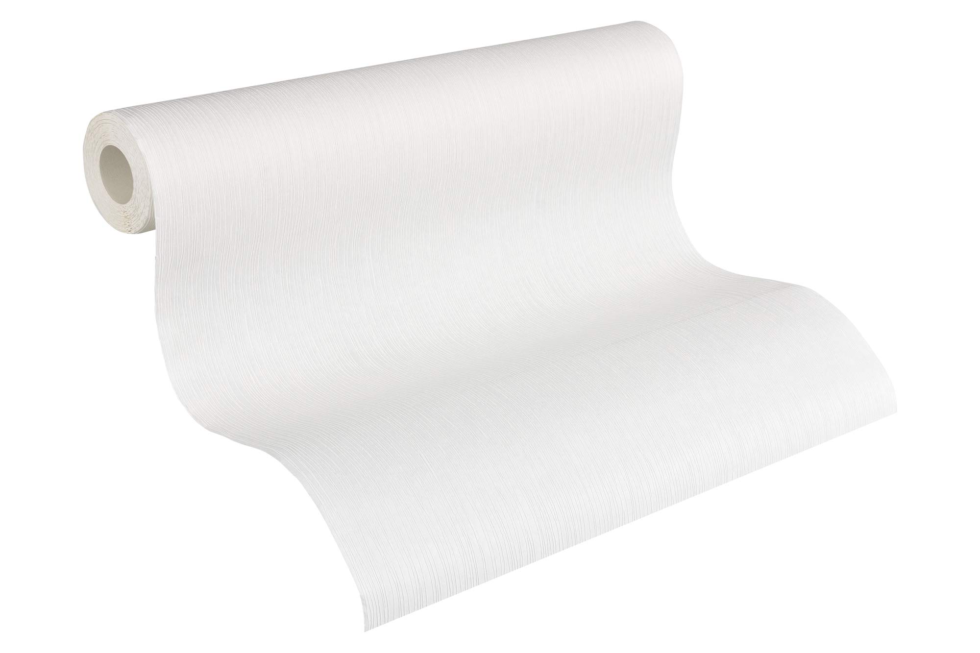 A.S. Création 248510 2485-10 Non-Woven Wallpaper 10.05 m x 0.53 m White Made in Germany