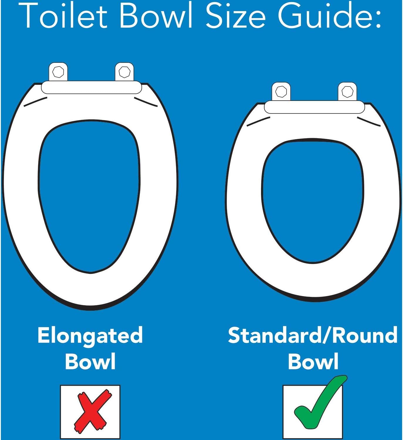 Carex Toilet Seat Riser, Round Raised Toilet Seat Adds 3.5 inches to Toilet Height, for Assistance Bending or Sitting, 300 Pound Weight Capacity: Health & Personal Care