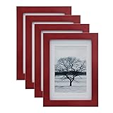 Egofine 5x7 Picture Frames 4 Pack for Picture 4x6