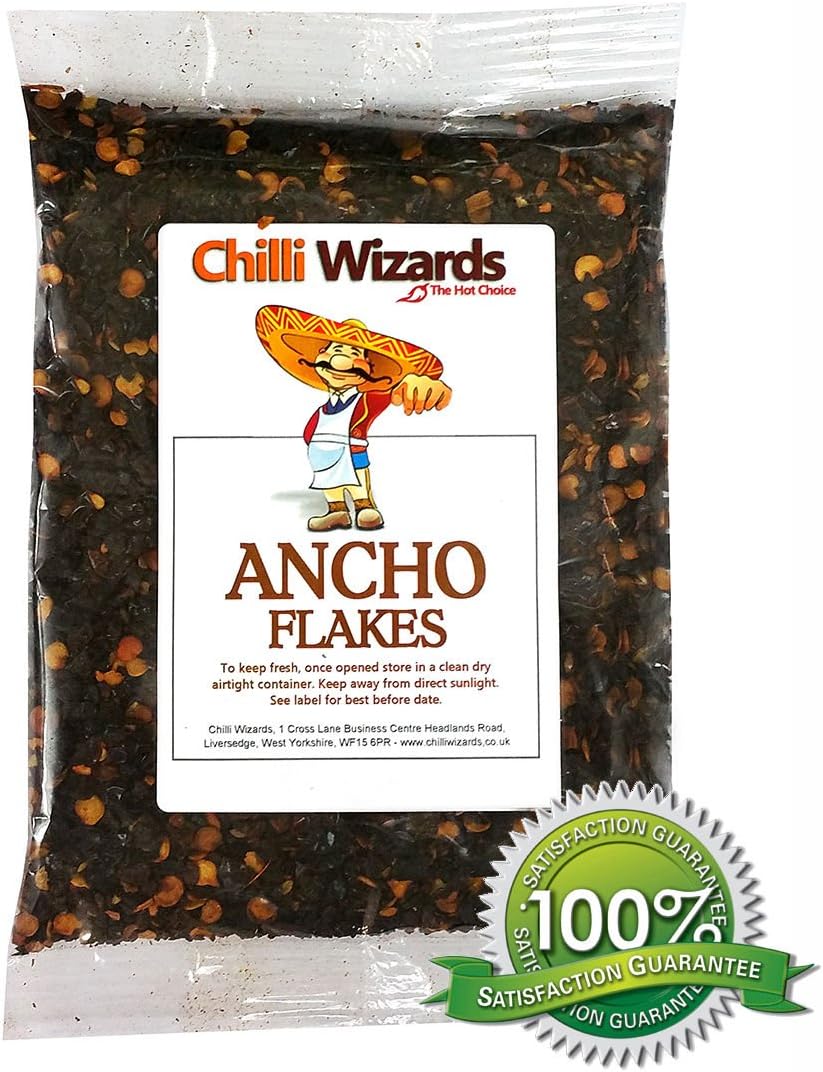 Ancho Grande Chilli Flakes. Crushed Chillies 100g Amazon.co.uk Grocery