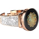 NewWays Galaxy Watch 7 6 Classic 6 5 4 Band 40mm 44mm Galaxy Watch 4 40mm 44mm 42mm 46mm, 20mm Stunning Crystal Bracelet with Quick Release Pin for Galaxy Active 2