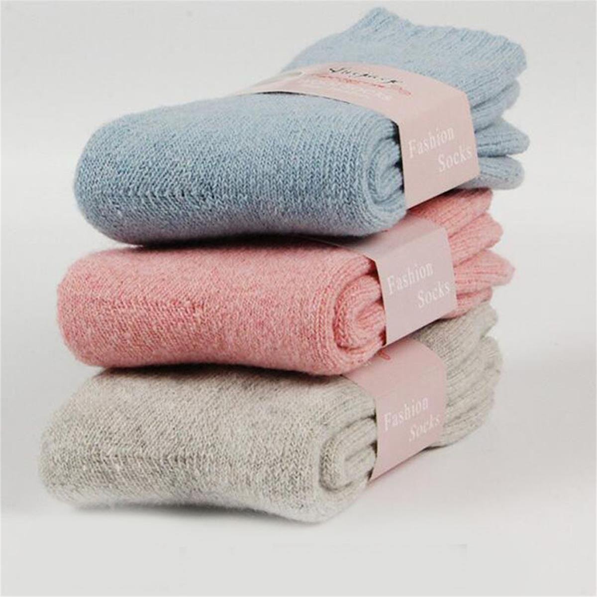 LONGQI - Chaussettes - Femme Bleu Bleu