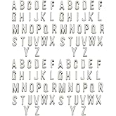 YYaaloa A-Z 26 Alphabet Letter Bracelet Charms (4 set / 104pcs) DIY Charms Pendant for DIY Crafting, Bracelet Necklace Earring Jewelry Making Accessory