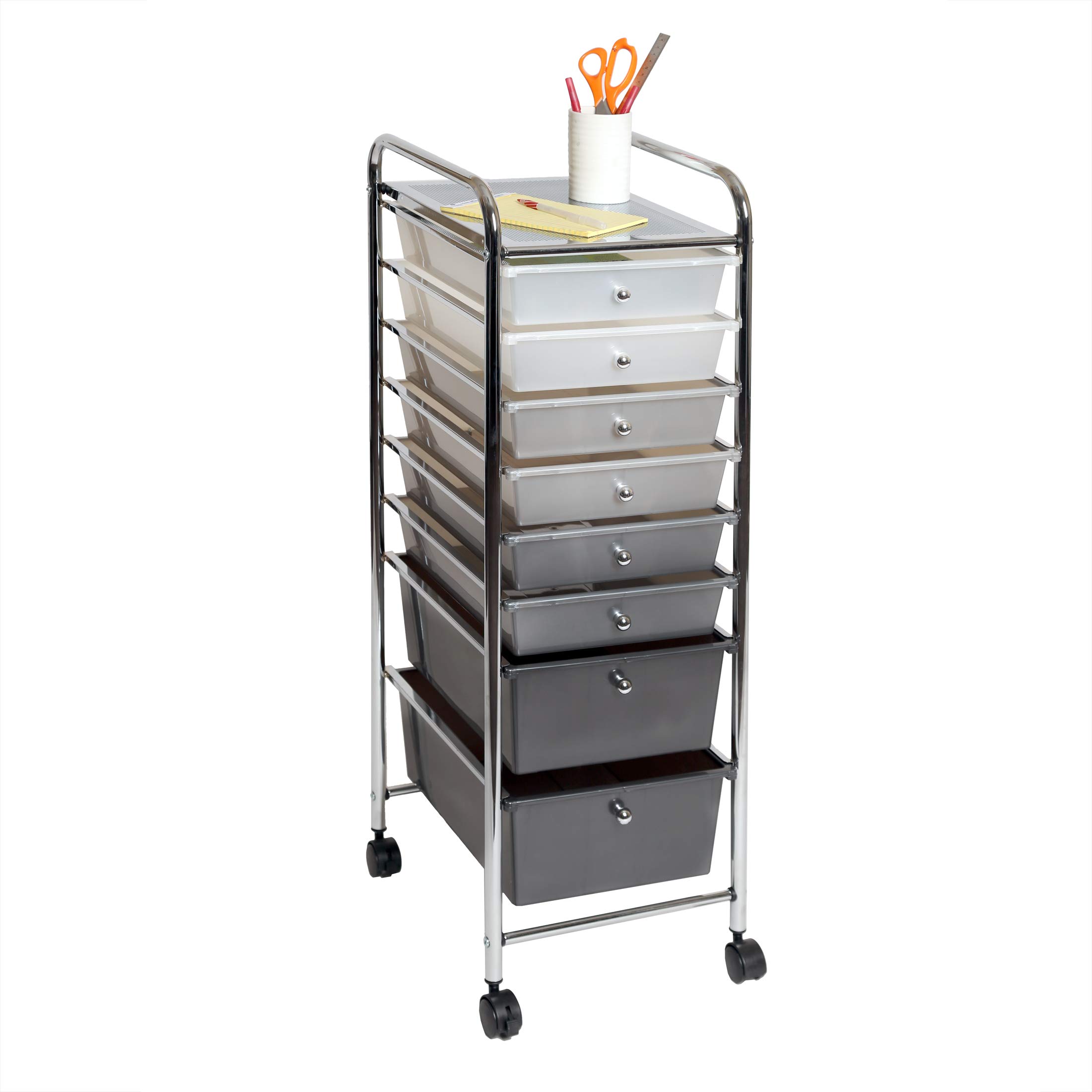 Seville Classics 8Drawer Multipurpose Mobile Rolling Utility Storage