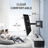 TV Wall Bracket 37-85 inch up to 60 kg swiveling tilt 600x400 view 4