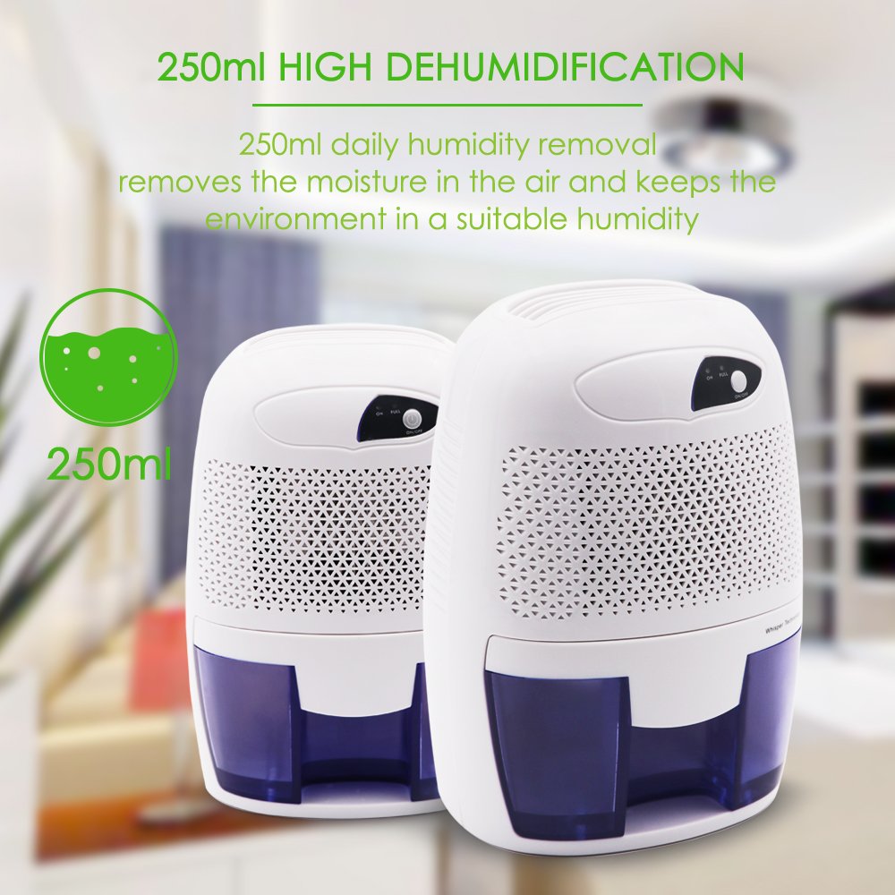 Afloia Mini Dehumidifier for Room Quiet Small Dehumidifier for Home Mini Air Dehumidifiers for Bathroom 17ounce Dehumidifier Office