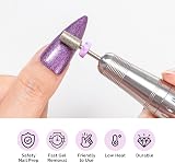 MelodySusie 10Pcs Diamond Carbide Nail Drill Bits Set 40 Sanding Bands 3.1mm view 9