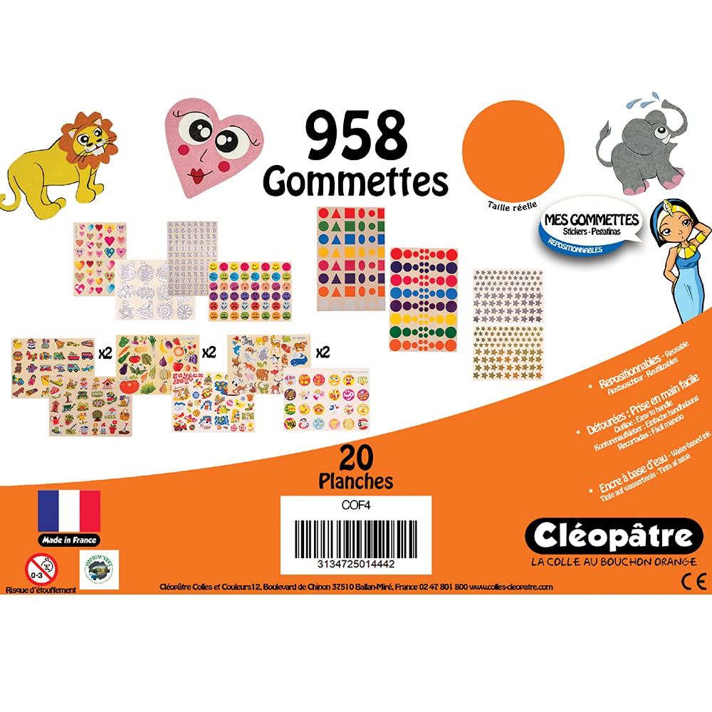 Cleopatra – Set of Stickers – 18 Sheets of Themed Stickers