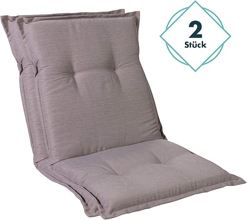 Amazon De Homeoutfit24 Sun Garden 2 Stuck Gartenstuhl Auflage 103 X 52 X 8 Cm Prato Niedriglehner Auflage In Platin Grau