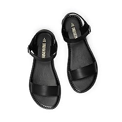 DREAM PAIRS Women's Ankle Strap Flat Sandals Open