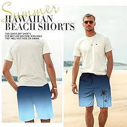 Men's Swim Trunks Hawaiian Bathing Mesh Lining Suit