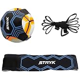 STRYK Soccer Trainer Solo Practice Equipment, Hands Free Kick Trainer with Adjustable Waist Belt &amp; Elastic Cord, Soccer Rebounder Training Aid for Youth &amp; Adults, Ball Not Included