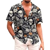 Corkifux Mens Hawaiian Shirt Funny Holidays Vacation Party Button Down Short Sleeve Shirts