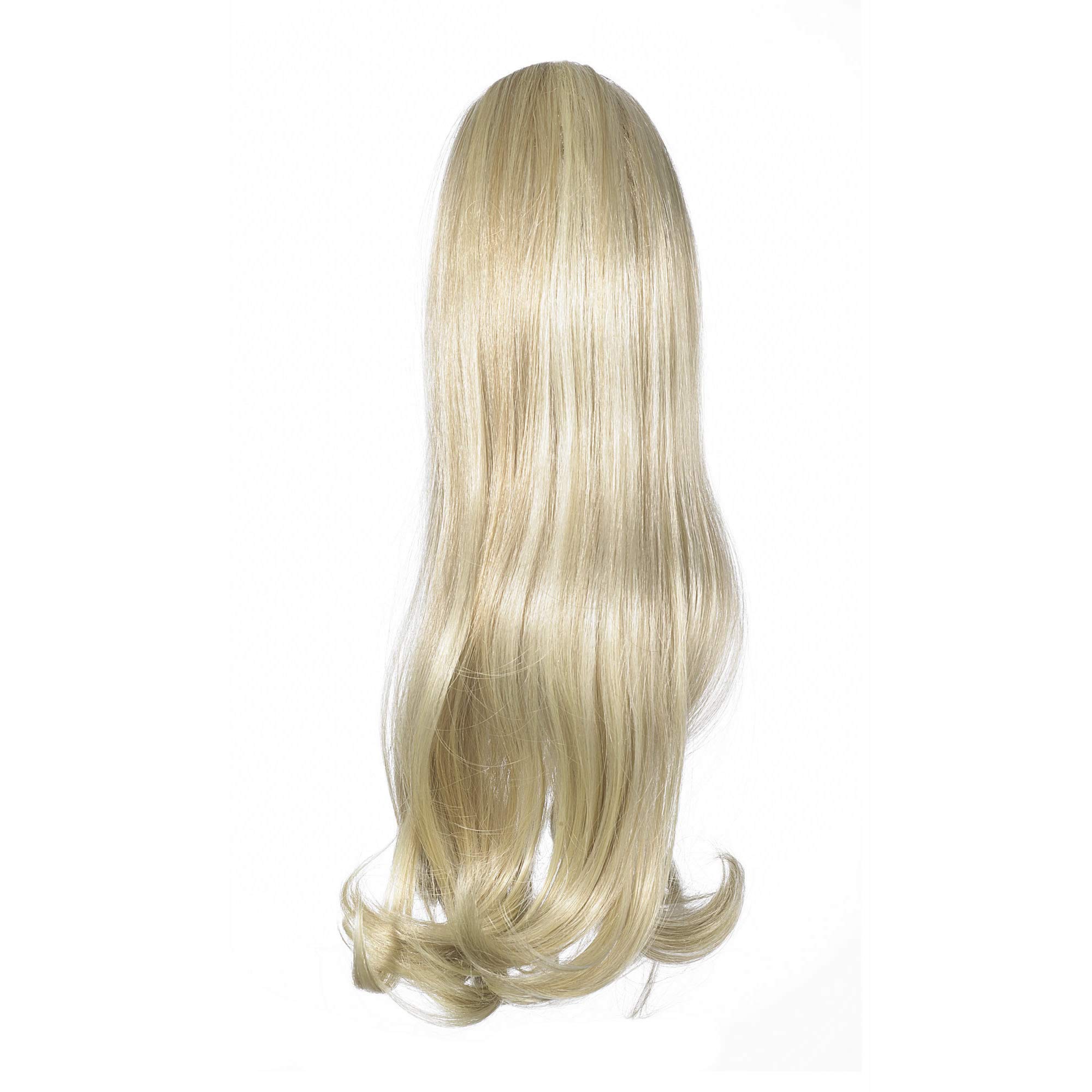 Love Hair Extensions India Crocodile Clip Synthetic Hair Ponytail Colour 22/60/613 Beach Blonde/Pure Blonde/Cream Blonde 16 -Inch — image 1