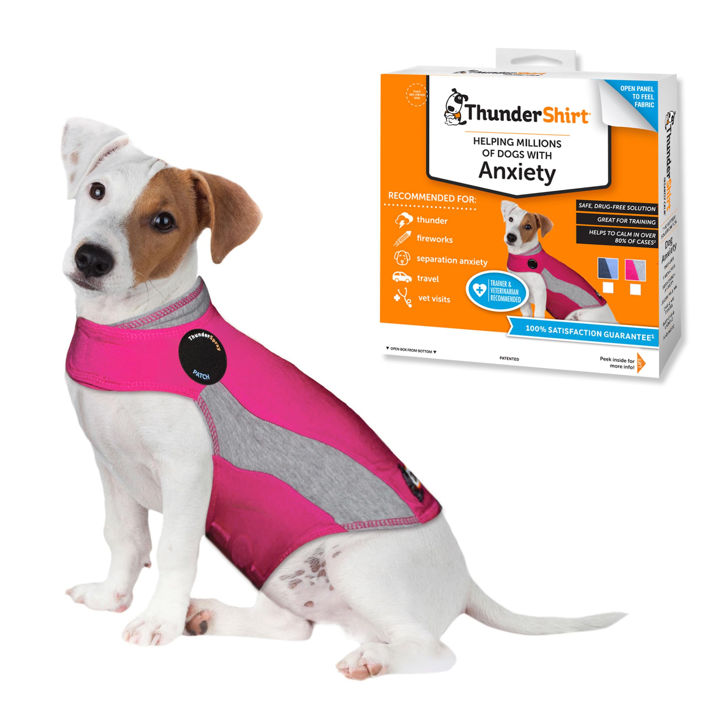 Thundershirt mens THUNDERSHIRT PINK Dog Anxiety Jacket, Pink, Small UK