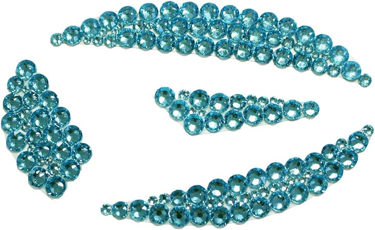 Amazon D Iプランニング カー用品 スワロフスキー エンブレムステッカー リア用 ダイハツ タントカスタム 650系 600系 タフト900系 コペン 400系 ウェイク 700系 キャスト 250系 車用 ステッカー アクアマリン エンブレム 車 バイク