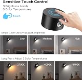 Mexllex LED Wall Light Indoor 360° Rotatable 3 Color Modes 3 Brightness view 2