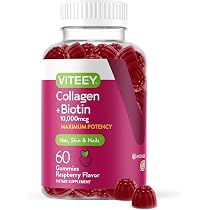 Amazon.com: Collagen and Biotin Gummies for Hair Skin and Nails ...