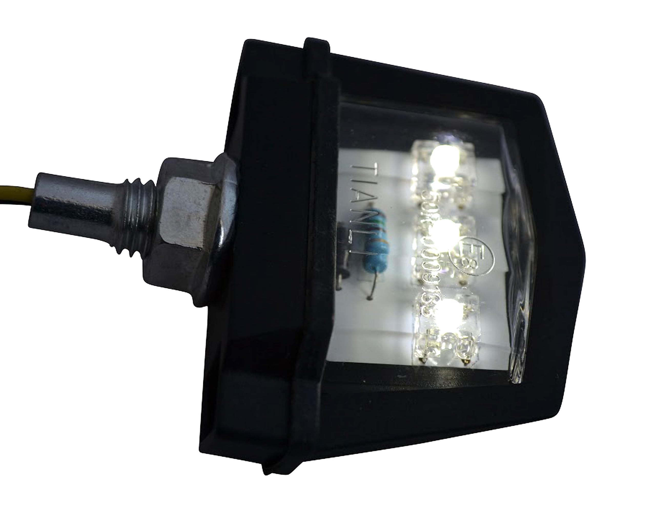 Alchemy Parts Motorbike Number Plate Light Mini Motorcycle LED Licence Plate Lamp Waterproof and Durable Universal for most Motorcycles