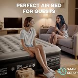 OlarHike King Size Airbed 152 x 203 cm with Built‑in Pump 46 cm High view 8