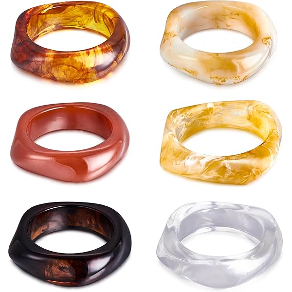 Amazon.com: Chunky Acrylic Cuff Bangle Bracelet Scales