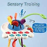 Hooku Montessori Pull String Toy Silicone Sensory Fine Motor Baby Toy view 4