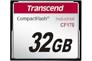 Transcend Industrial CompactFlash Memory Card - 32 GB, Red (TS32GCF170)