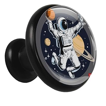 Schubladenknöpfe Astronaut Basketball Kristallglas Schrankknöpfe Runde