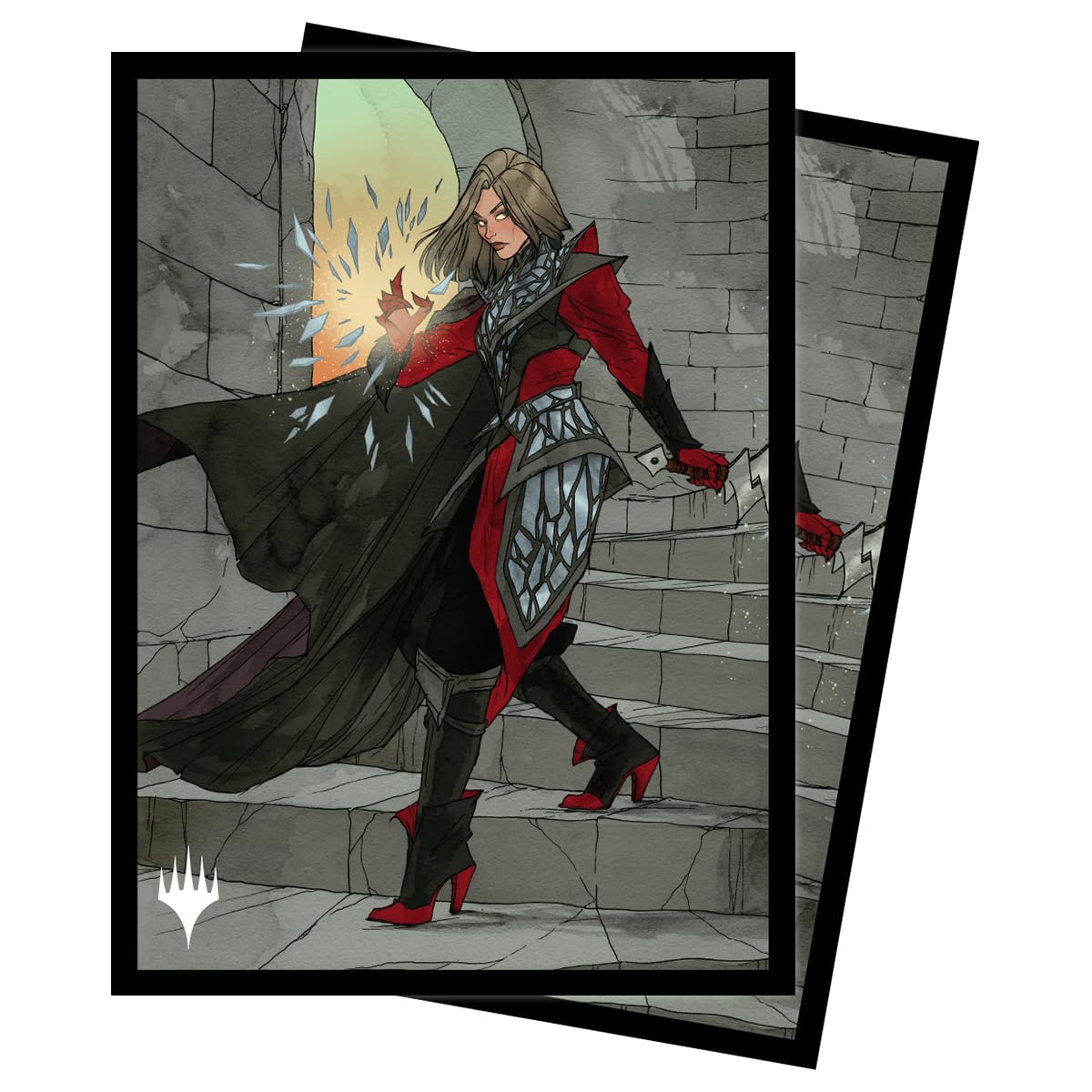 Ultra Pro Deck Protector sleeve, 100ct, Polypropylene (PP), MTG Wilds of Eldraine, Rowan, Scion of War (Borderless), Protective Sleeves for Collectible Trading Cards