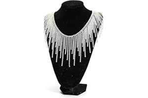 THARAHT Rhinestone Fringe Trim Irregular Fringe Trim Rhinestone Ribbon Tassel Chain for Jeans Clothing Accessories DIY Decoration 2Yard,Silver