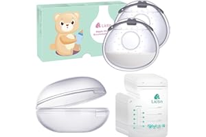 Lictin Breast Shell Breastmilk Collector for Breastfeeding - 2 Pcs Silicone Breast Pad Nursing Cup Milk Saver for Nursing Mom