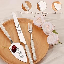 TUKDAK Personalized Cake Cutting Set With