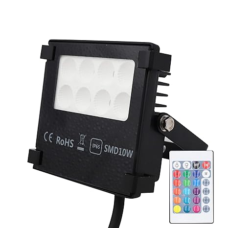 POPP Foco LED RGB 10W Exteriores IP65 lumen 1050, Proyector LED ...