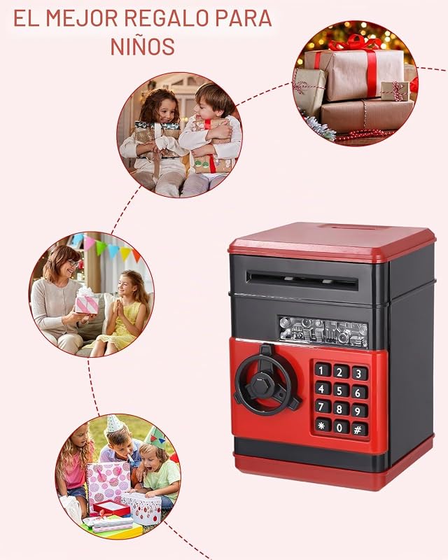 Hucha Electronica,Hucha Caja Fuerte para Niños Hucha con Contraseña