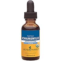 Herb Pharm Certified Organic Chamomile Extract for Calming Nervous System Support - 1 Ounce