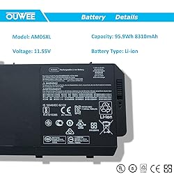 OUWEE AM06XL Laptop Battery Compatible with HP